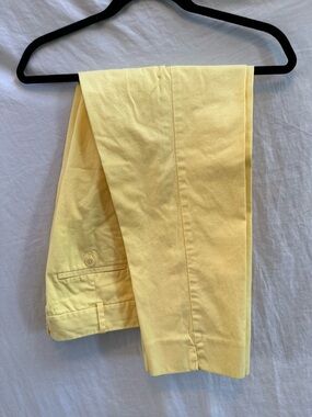 Talbots Yellow Heritage Cropped Ankle Pants